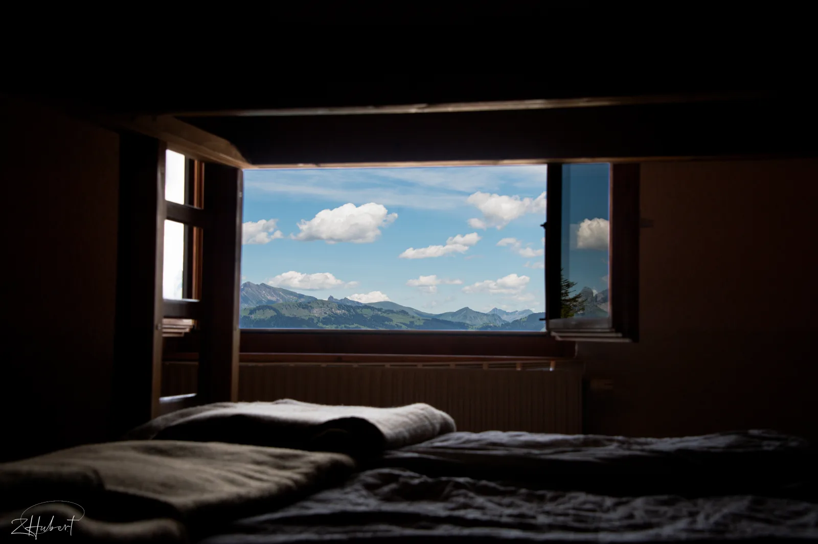 Vue sur les Alpes